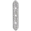 Sterling Silver Vintage-Inspired Vertical Bar Pendant - Siddiqui Jewelers
