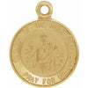 14K Yellow 12 mm Round Scapular Medal - Siddiqui Jewelers