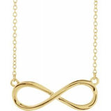 14K Yellow Infinity-Inspired 18" Necklace-Siddiqui Jewelers