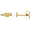 14K Yellow Angel Wing Earrings   Siddiqui Jewelers