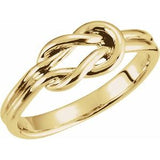 14K Yellow 6 mm Knot Ring - Siddiqui Jewelers