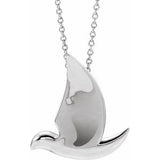 Sterling Silver Holy Spirit Dove 16-18" Necklace - Siddiqui Jewelers