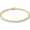 14K Yellow 5 CTW Natural Diamond Line 7" Bracelet Siddiqui Jewelers