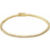 14K Yellow 1 CTW Diamond Line 7" Bracelet - Siddiqui Jewelers