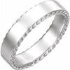 14K White 6 mm Rope Pattern Band Size 11.5 - Siddiqui Jewelers