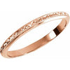 14K Rose 2 mm Band Size 7 - Siddiqui Jewelers