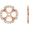 14K Rose 1/5 CTW Diamond Earring Jackets - Siddiqui Jewelers