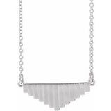 Sterling Silver 18" Geometric Necklace - Siddiqui Jewelers