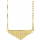 14K Yellow 18" Geometric Necklace - Siddiqui Jewelers