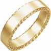 14K Yellow 4 mm Rope Pattern Band Size 10 - Siddiqui Jewelers