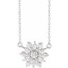 14K White 1/2 CTW Diamond Vintage-Inspired 18" Necklace - Siddiqui Jewelers