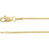 14K Yellow 1 mm Wheat 20" Chain With Lobster Clasp-Siddiqui Jewelers