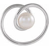 Sterling Silver Freshwater Cultured Pearl Pendant - Siddiqui Jewelers