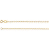 14K Yellow 1.25 mm Solid Curb Chain 7" Bracelet - Siddiqui Jewelers