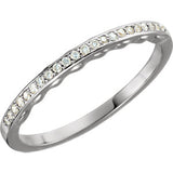 Continuum Sterling Silver 1/10 CTW Diamond Band - Siddiqui Jewelers