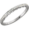 Platinum 1/10 CTW Diamond Band - Siddiqui Jewelers