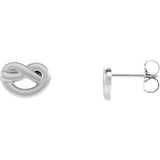 Sterling Silver Knot Earrings - Siddiqui Jewelers