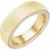 14K Yellow 6 mm 5/8 CTW Diamond Band with Satin Finish Size 8.5 - Siddiqui Jewelers