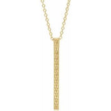 14K Yellow Sculptural-Inspired Bar 16-18" Necklace - Siddiqui Jewelers