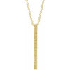 14K Yellow Sculptural-Inspired Bar 24" Necklace - Siddiqui Jewelers