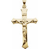 14K Yellow 47.3x25.5 mm Crucifix Pendant -Siddiqui Jewelers