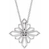 Sterling Silver Vintage-Inspired Geometric 16-18" Necklace - Siddiqui Jewelers