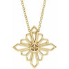 14K Yellow Vintage-Inspired Geometric 16-18" Necklace - Siddiqui Jewelers