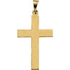 14K Yellow 22 x 14 mm Cross Pendant-Siddiqui Jewelers