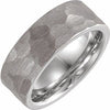 18K White Gold PVD Tungsten 8 mm Band Size 13.5 - Siddiqui Jewelers
