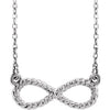 Sterling Silver Rope Infinity-Inspired 18" Necklace - Siddiqui Jewelers