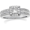 14K White 1/2 CTW Diamond Engagement Ring - Siddiqui Jewelers
