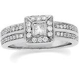 14K White 1/2 CTW Diamond Engagement Ring - Siddiqui Jewelers