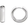 Sterling Silver 16 mm Hinged Earrings - Siddiqui Jewelers