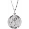 Sterling Silver 22 mm St. Anthony Medal - Siddiqui Jewelers