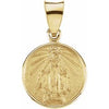 18K Yellow 13 mm Miraculous Medal - Siddiqui Jewelers