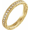 14K Yellow 1/3 CTW Diamond Eternity Band Size 6.5 - Siddiqui Jewelers