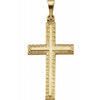 14K Yellow 24x14 mm Cross Pendant - Siddiqui Jewelers