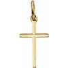 14K Yellow 13x8.5 mm Cross pendant - Siddiqui Jewelers