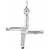 Sterling Silver 20x20 mm St. Bridget's Cross Pendant-Siddiqui Jewelers