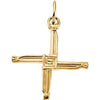 14K Yellow 20x20 mm St. Bridget's Cross Pendant-Siddiqui Jewelers