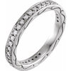 14K White 3/8 CTW Diamond Eternity Band Size 7 - Siddiqui Jewelers