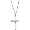 Sterling Silver 29x18 mm Crucifix Necklace - Siddiqui Jewelers