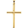 14K Yellow 31.5x20 mm Cross Pendant - Siddiqui Jewelers