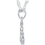 Sterling Silver .03 CTW Diamond Heart 18" Necklace - Siddiqui Jewelers