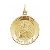 14K Yellow 15 mm Round St. Peter Medal - Siddiqui Jewelers