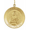 14K Yellow 25 mm Round St. Peter Medal - Siddiqui Jewelers