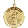 14K Yellow 25 mm Round St. Patrick Medal - Siddiqui Jewelers