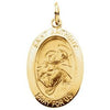 14K Yellow 19x13.5 mm St. Anthony of Padua Medal - Siddiqui Jewelers