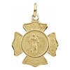 14K Yellow 17 mm St. Florian Pendant-Siddiqui Jewelers