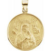 18K Yellow 13 mm Our Lady of Perpetual Help Medal - Siddiqui Jewelers